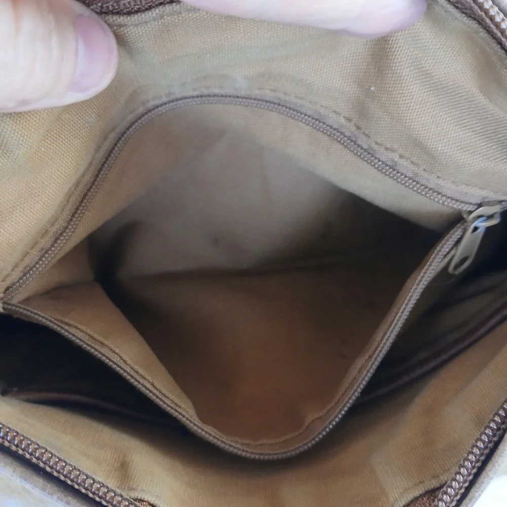 Tignanello Camel Brown Genuine Leather Purse Soft Shoulder Bag